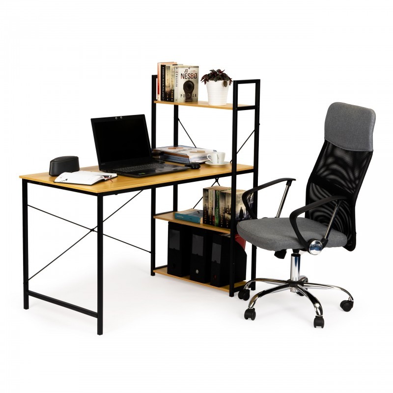 Puidust arvutilaud koos riiulitega | FreshDesign.ee