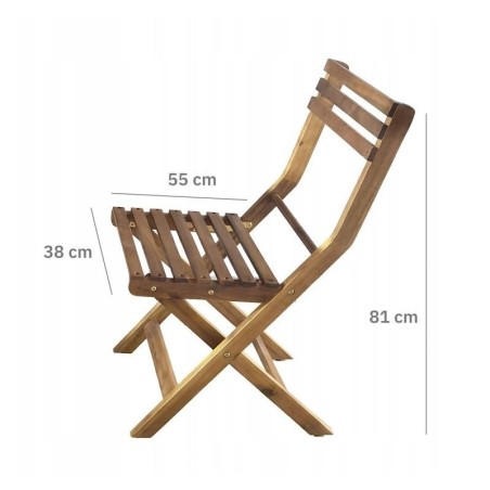 Akaatsia puidust aiamööbli komplekt – laud... | FreshDesign.ee