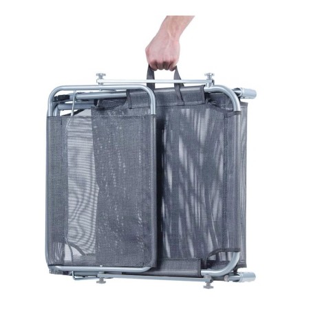 Lamamistool, varjuga päevitustool, hall | FreshDesign.ee