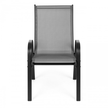 4 aiatooli komplekt terrassile või rõdule, hall