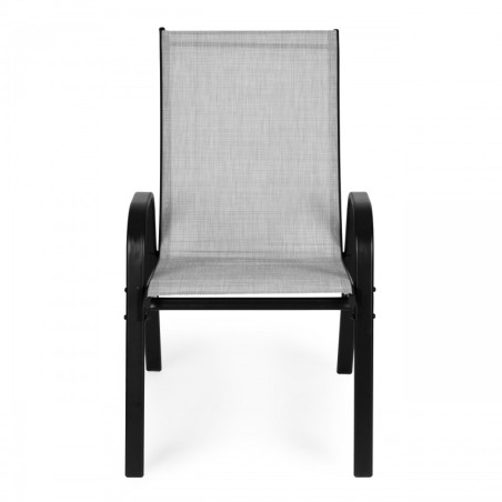 4 aiatooli komplekt terrassile või rõdule Helehall