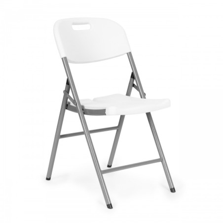 Kaks kokkupandavat tooli, HDPE materjal, valge | FreshDesign.ee