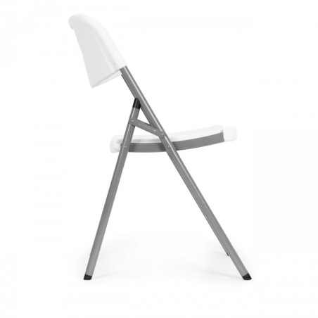 Kaks kokkupandavat tooli, HDPE materjal, valge | FreshDesign.ee