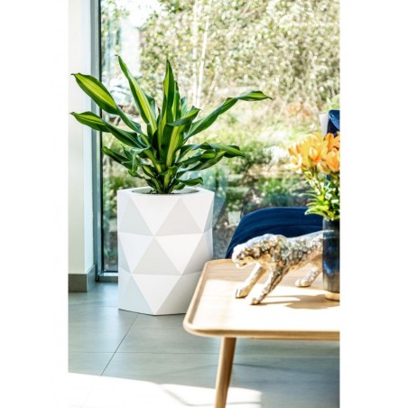 Disain lillepott MONUMO MODENA Valge