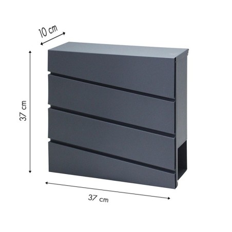 Postkast, tsingitud teras, antratsiit | FreshDesign.ee