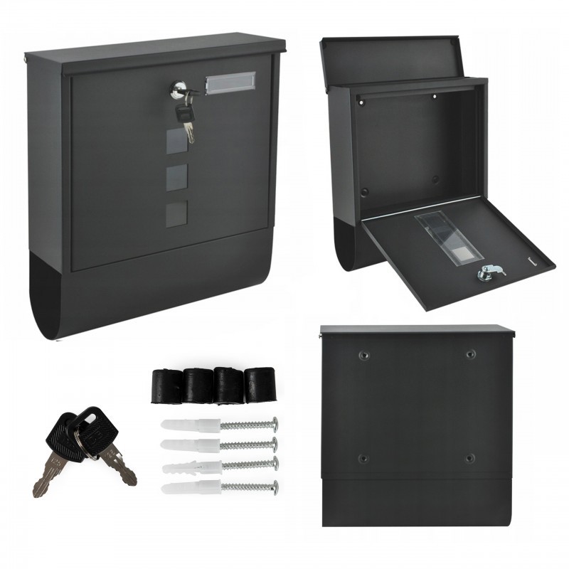 Terasest postkast Letterbox antratsiit lukuga | FreshDesign.ee