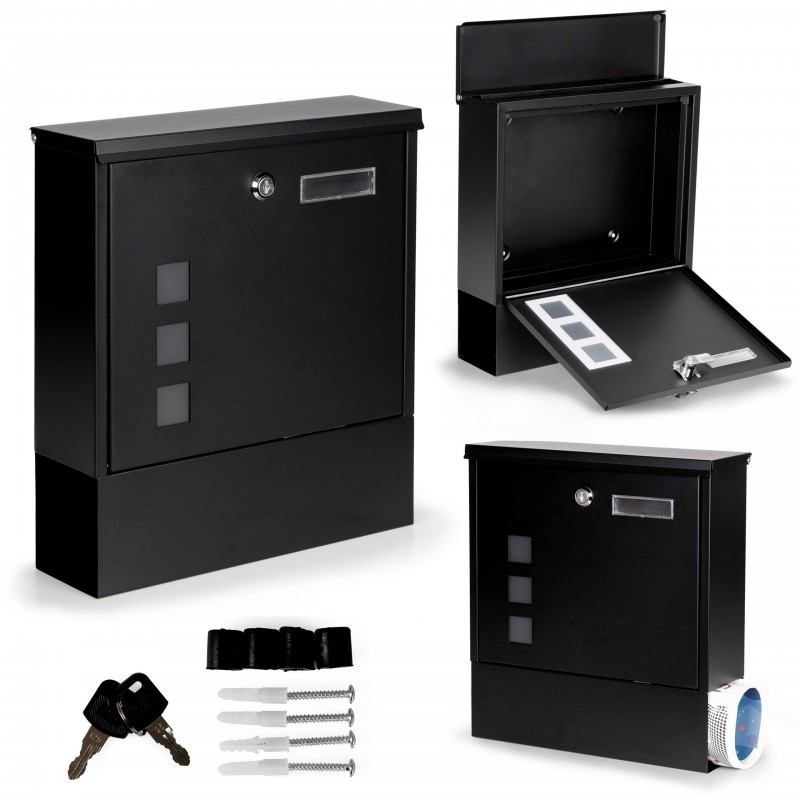 Terasest postkast must lukuga | FreshDesign.ee