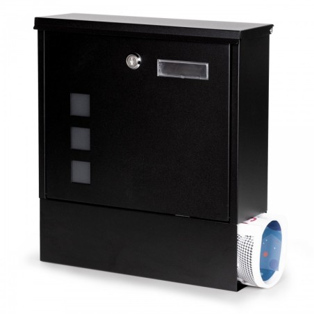 Terasest postkast must lukuga | FreshDesign.ee