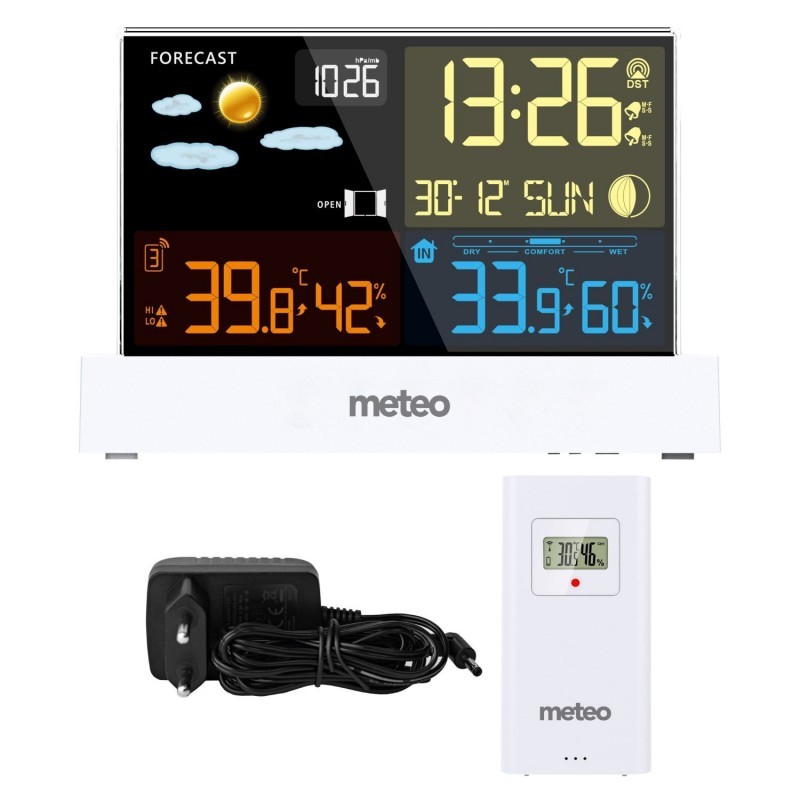 METEO SP110B ilmajaam DCF-ga, valge | FreshDesign.ee