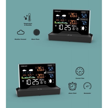 Taustvalgustusega ilmajaam LCD-ekraaniga, ... | FreshDesign.ee