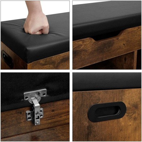 Kingakapp jalatsiriiul istmega LOFT puidust | FreshDesign.ee