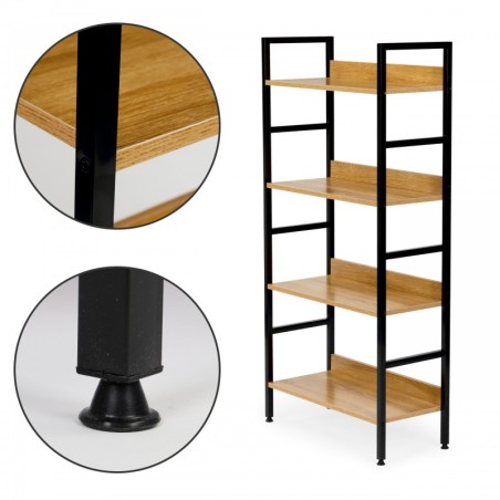 Raamaturiiul puidust tööstuslik loft | FreshDesign.ee