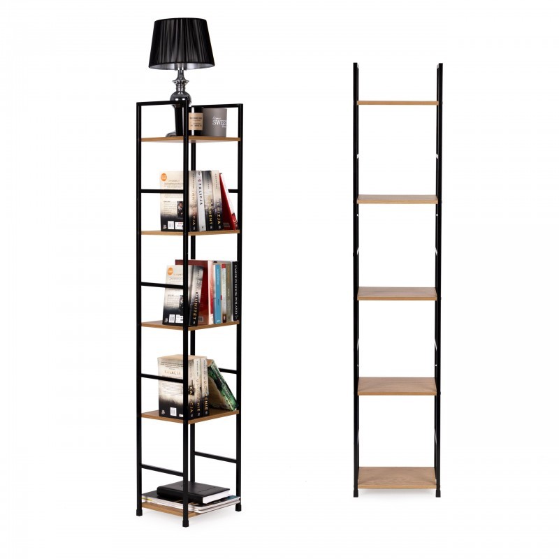 Moodne puidust riiul, metallraamiga LOFT, ... | FreshDesign.ee
