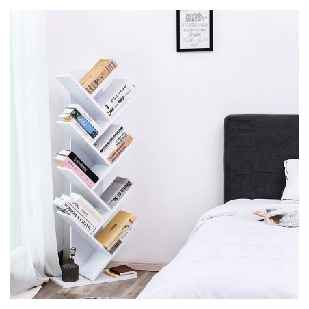 Moodne valge puidust raamaturiiuli alus | FreshDesign.ee