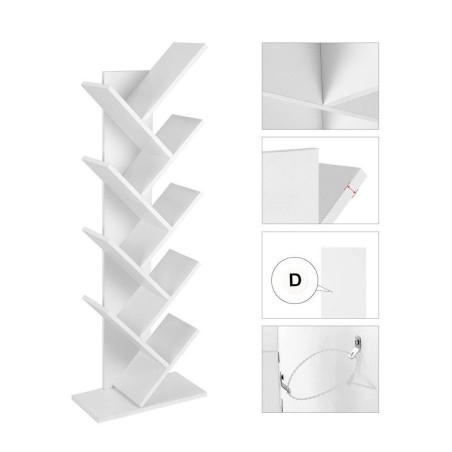 Moodne valge puidust raamaturiiuli alus | FreshDesign.ee