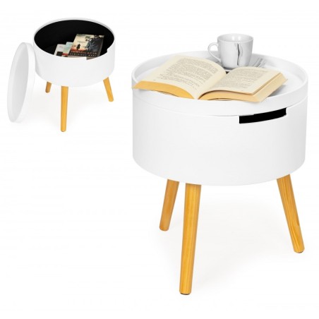 Ümmargune kohvilaud koos panipaiga ja öökapiga | FreshDesign.ee