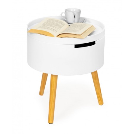 Ümmargune kohvilaud koos panipaiga ja öökapiga | FreshDesign.ee