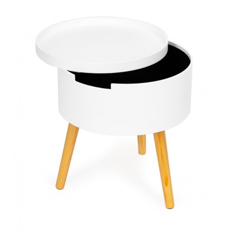 Ümmargune kohvilaud koos panipaiga ja öökapiga | FreshDesign.ee