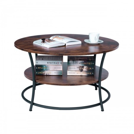 Ümmargune kohvilaud, pink, kaks tööstuslik... | FreshDesign.ee