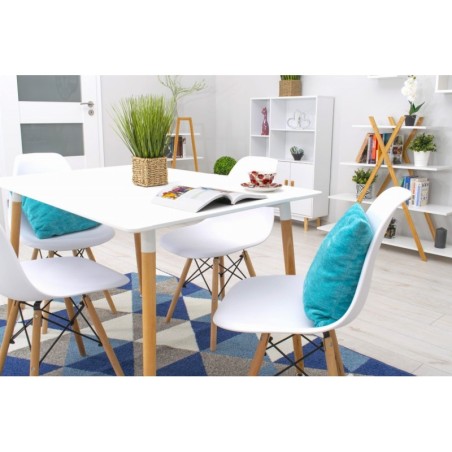 Ristkülikukujuline puidust söögilaud 120cm... | FreshDesign.ee