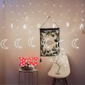 Kuutuled, tähed, jõulutuled, kardin, 96LED | FreshDesign.ee