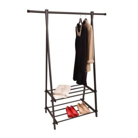 Riidestange nagi, must, 2 riiulit | FreshDesign.ee