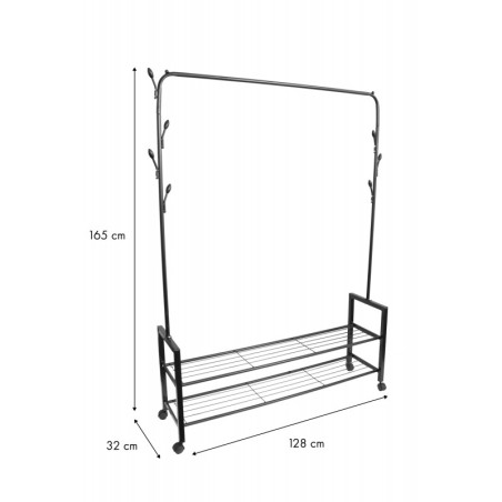 2 riiuliga püstine riidenagi, stange | FreshDesign.ee