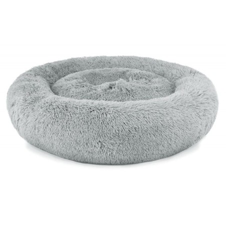 Universaalne plüüsist voodi koertele ja kassidele, 80 cm - helehall