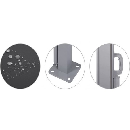 Väljatõmmatav külgmarkiis 160 x 300 cm hall | FreshDesign.ee