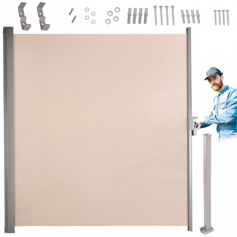 Väljatõmmatav külgmarkiis 180 x 400 cm beež | FreshDesign.ee