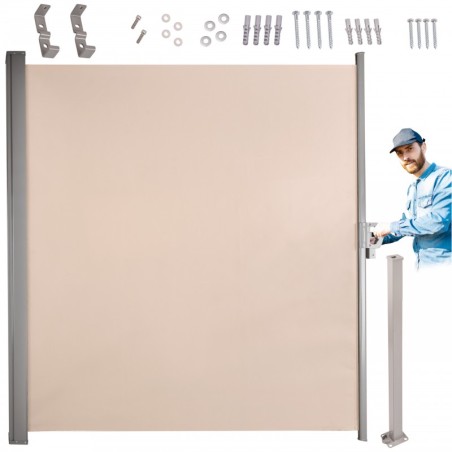 Väljatõmmatav külgmarkiis 180 x 400 cm beež | FreshDesign.ee