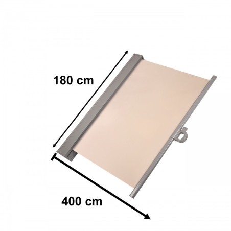 Väljatõmmatav külgmarkiis 180 x 400 cm beež | FreshDesign.ee