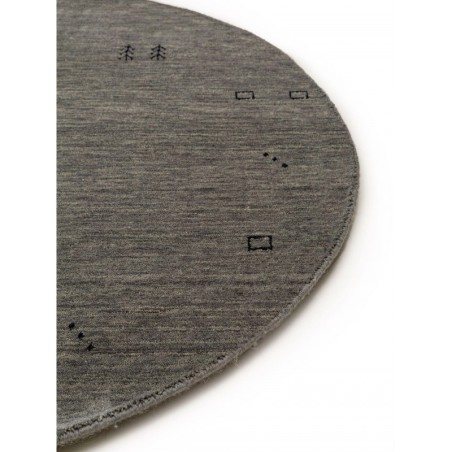 Ümmargune villane vaip Jamal Grey Ø 160 cm... | FreshDesign.ee