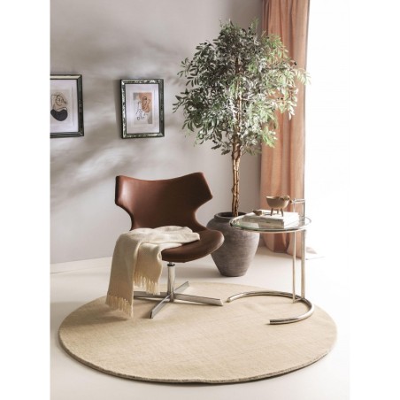 Ümmargune villane vaip Jamal Cream Ø 120 cm ümmargune