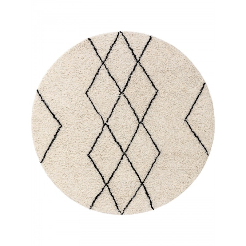 Ümmargune villane vaip Berber Cream Ø 100 ... | FreshDesign.ee