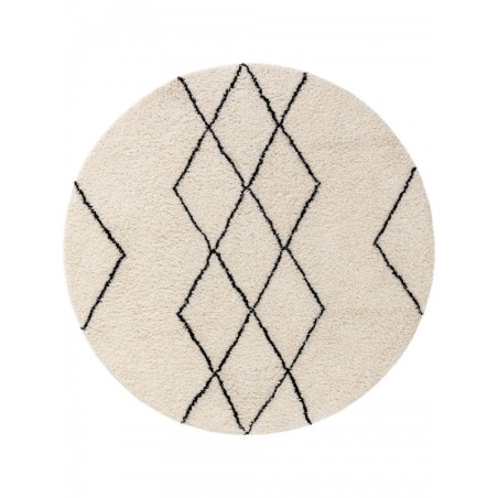 Ümmargune villane vaip Berber Cream Ø 100 ... | FreshDesign.ee