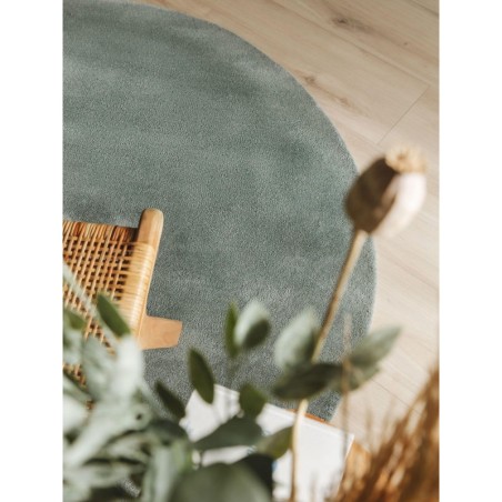 Ümmargune villane vaip Bent Green Ø 100 cm... | FreshDesign.ee