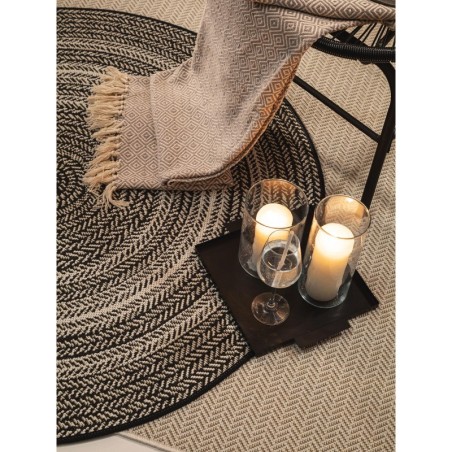 Ümar sise- ja välisvaip Metro must/valge Ø... | FreshDesign.ee