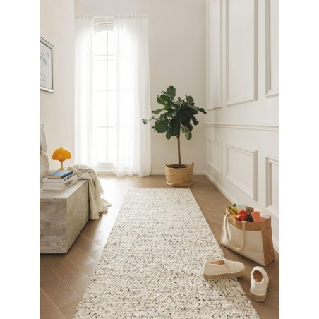 Wool Runner Patch Valge/Must 80x250 cm