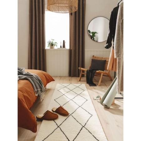 Wool Runner Berber Cream 70x200 cm