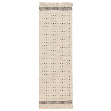 Wool Runner Bahati Must/Valge 70x200 cm | FreshDesign.ee