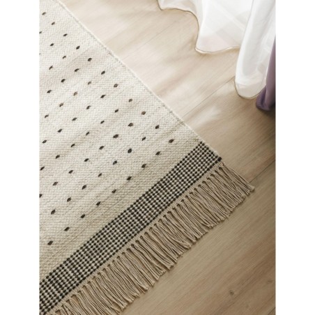 Wool Runner Bahati Must/Valge 70x200 cm | FreshDesign.ee