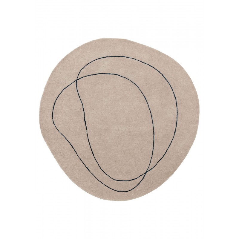 Villane vaip Shape Cream Ø 200 cm ümmargune | FreshDesign.ee