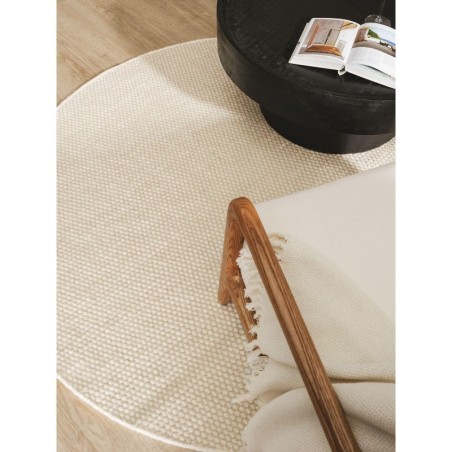 Villane vaip Rocco White Ø 200 cm ümmargune | FreshDesign.ee