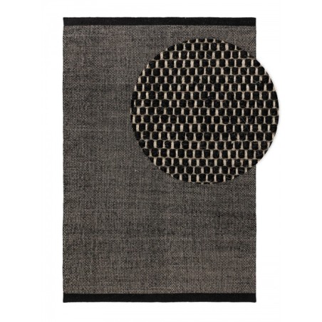 Villane vaip Rocco Must/Valge 250x350 cm | FreshDesign.ee