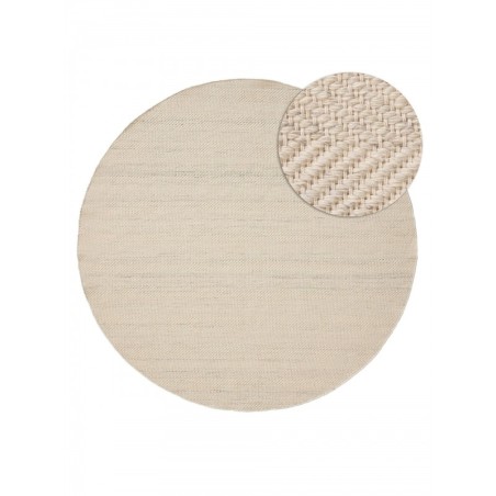 Villane vaip Lars Cream Ø 200 cm ümmargune | FreshDesign.ee