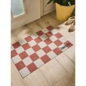 Uksematt Checker Terracotta 50x80 cm | FreshDesign.ee