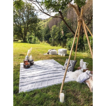 Taaskasutatud materjalist vaip Toni Ivory 80x150 cm