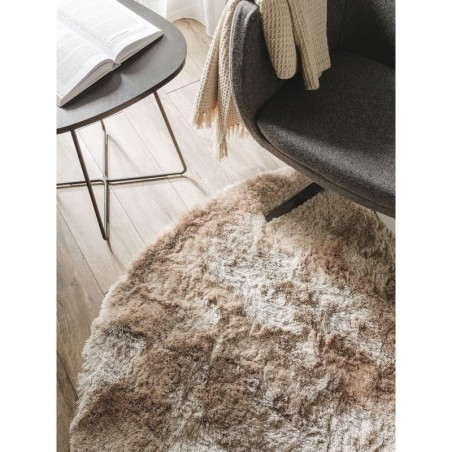 Shaggy vaip Whisper Helepruun Ø 200 cm ümmargune | FreshDesign.ee