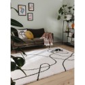 Shaggy vaip Louise Must/Valge 200x290 cm | FreshDesign.ee